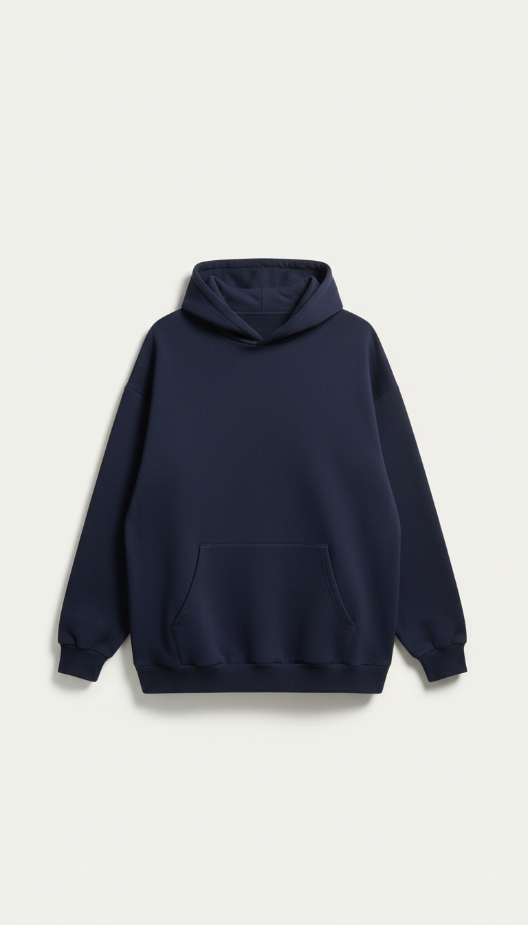 Oversized Hoodie in Deep Navy