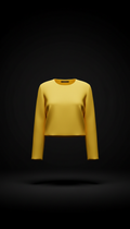 Cropped Jacket in Electric Yellow